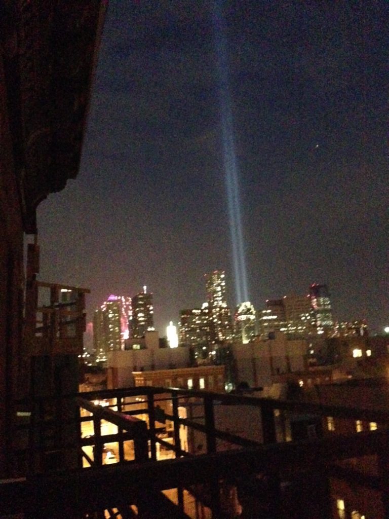 September 11th Memorial Lights