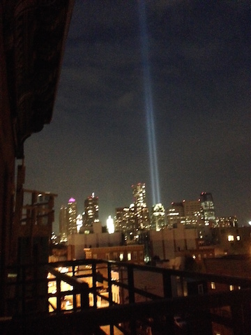 September 11th Memorial Lights 3